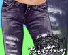 (B) Ripped Jeans *Purple