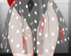 polka dot black skirt