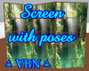 Screen with poses forest