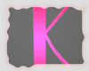 A: Letter K pink