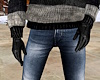 Black Leather Gloves~M