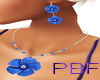 PBF*Blue Flower Set