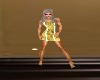 Gold Stripe Dress