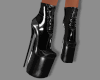 Black Vinyl Boots