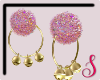 S- Fuzzy Bell Hoops_Pink