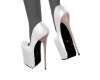 N. elegant white heels