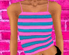 pink and blue top