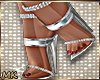 MK Silver Sequin Heels