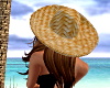 Beach Hat with Hair {F}