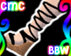 CMC* Black Wedge Heels