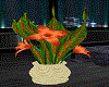 Planter/w Orange Lillies