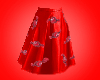 Red Quality Street Skirt