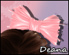 [D] Salmon Leather Bow