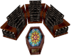 Leather Sect Trio Seats