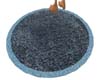 2 tone blue round rug