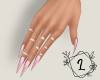 L. Pink nails