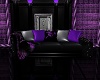 Purple , blk couch