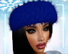Alba Blue Fur Headband