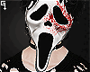 g. Scream Mask Whte+Bld