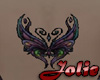 JF butterfly back tattoo