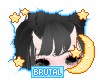 Gray bangs