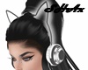 {s} cat earphones black