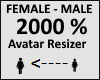 Avatar scaler 2000%