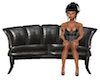 BLK leather couch