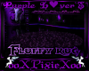 purple lovers fluffy rug