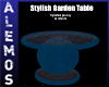 Blue Garden Table