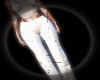 Low Rise White Jeans