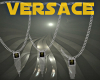 versace silver necklaces