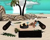 Exotic Beach Campfire