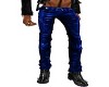 Blue leather Marky pants