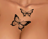 Butterflies Chest Tattoo
