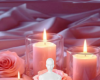 Candles rose background