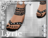 Aria Black Sandals