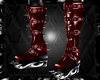 red metal boots