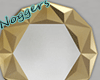 Pyramid Mirror Gold
