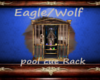 Eagle Wolf pool cue rack