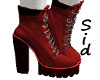 Red Hiker Boots