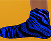 Blue Tiger Stripe Slippers (F)
