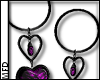{M} Dark Love Earrings