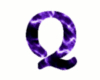 Animated purple Q seat