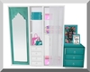 ~ Aqua & White Closet