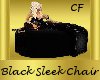 Sleek Black Chair Poses