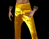 golden tuxedo trousers M