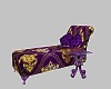 purple feed cherry chair