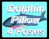 Wicked Dolphin Pillow