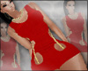 (E.)Sexy red Dress Slim